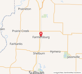 Map of Farmersburg, Indiana