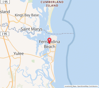 Map of Fernandina Beach, Florida