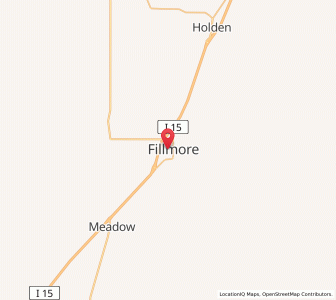 Map of Fillmore, Utah