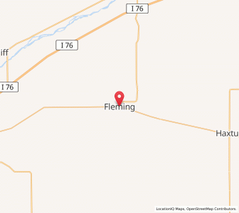 Map of Fleming, Colorado