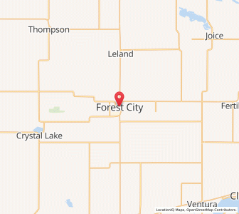 Map of Forest City, Iowa