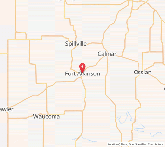 Map of Fort Atkinson, Iowa