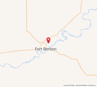 Map of Fort Benton, Montana