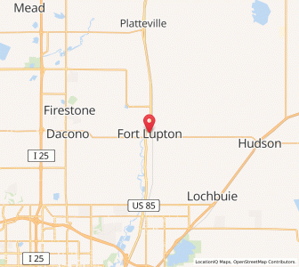Map of Fort Lupton, Colorado