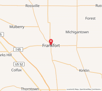 Map of Frankfort, Indiana