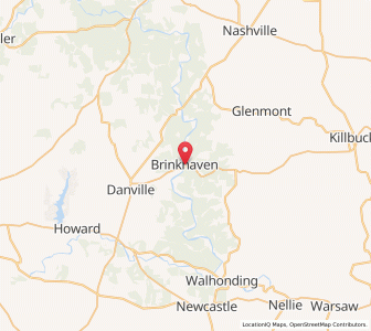 Map of Gann, Ohio