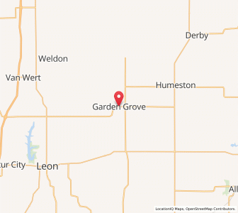Map of Garden Grove, Iowa