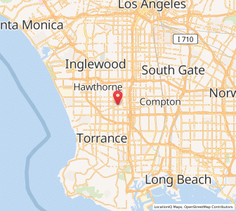 Map of Gardena, California