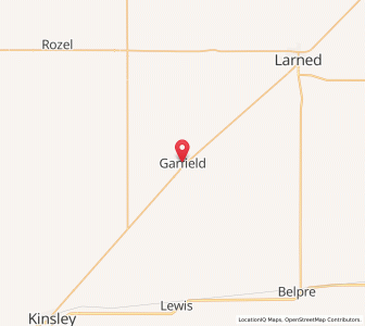 Map of Garfield, Kansas