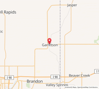 Map of Garretson, South Dakota