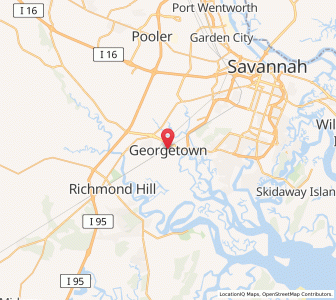 Map of Georgetown, Georgia