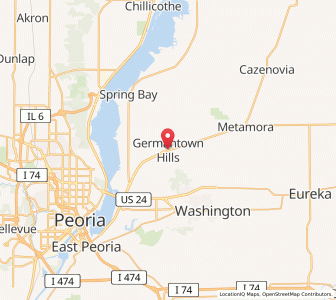 Map of Germantown Hills, Illinois