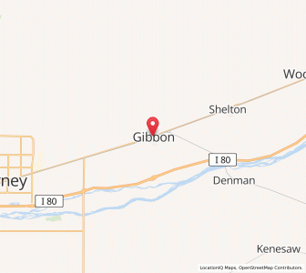 Map of Gibbon, Nebraska