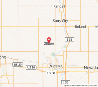 Map of Gilbert, Iowa