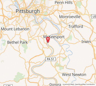 Map of Glassport, Pennsylvania