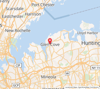 Map of Glen Cove, New York