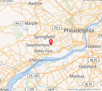 Map of Glenolden, Pennsylvania