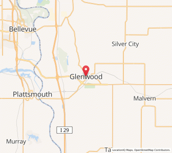 Map of Glenwood, Iowa
