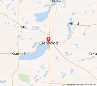Map of Glenwood, Minnesota
