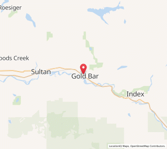 Map of Gold Bar, Washington