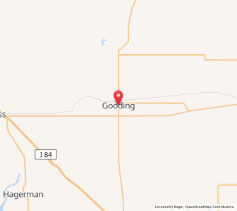 Map of Gooding, Idaho