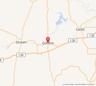 Map of Gordon, Texas