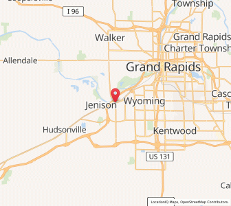 Map of Grandville, Michigan