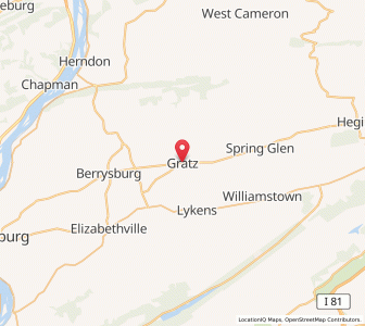 Map of Gratz, Pennsylvania
