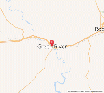 Map of Green River, Wyoming