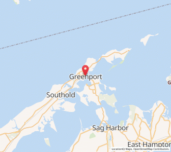 Map of Greenport, New York