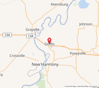 Map of Griffin, Indiana