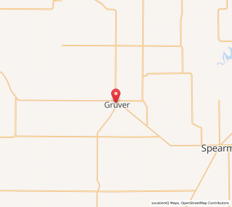 Map of Gruver, Texas