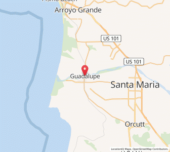 Map of Guadalupe, California