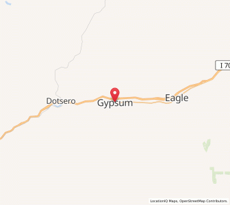 Map of Gypsum, Colorado