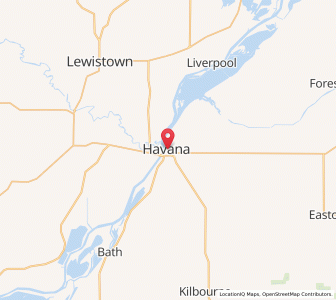 Map of Havana, Illinois