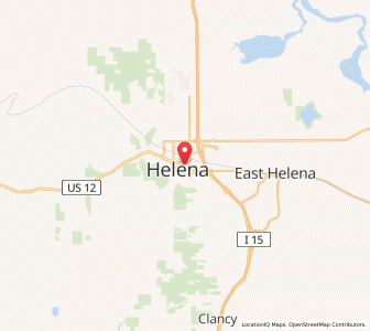 Map of Helena, Montana