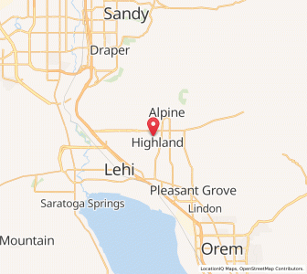 Map of Highland, Utah