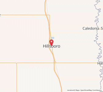 Map of Hillsboro, North Dakota