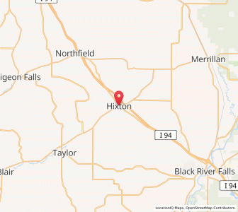 Map of Hixton, Wisconsin