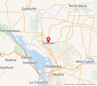 Map of Holmen, Wisconsin