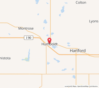 Map of Humboldt, South Dakota