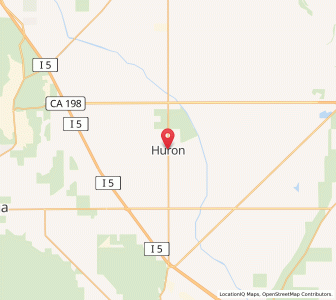 Map of Huron, California