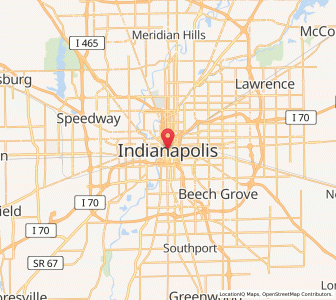 Map of Indianapolis, Indiana