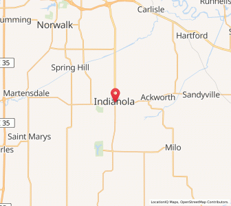 Map of Indianola, Iowa