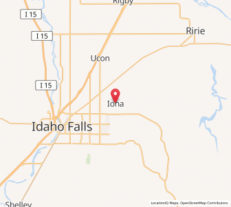 Map of Iona, Idaho