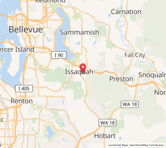 Map of Issaquah, Washington