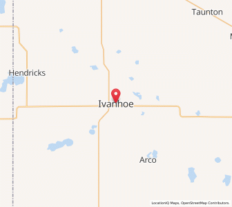 Map of Ivanhoe, Minnesota