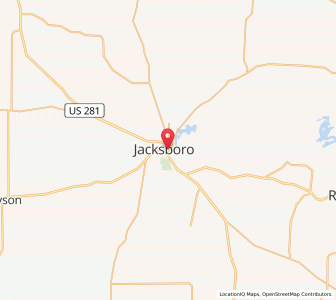 Map of Jacksboro, Texas