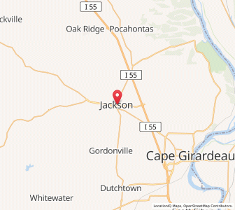 Map of Jackson, Missouri