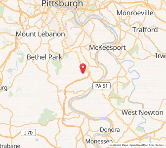 Map of Jefferson Hills, Pennsylvania